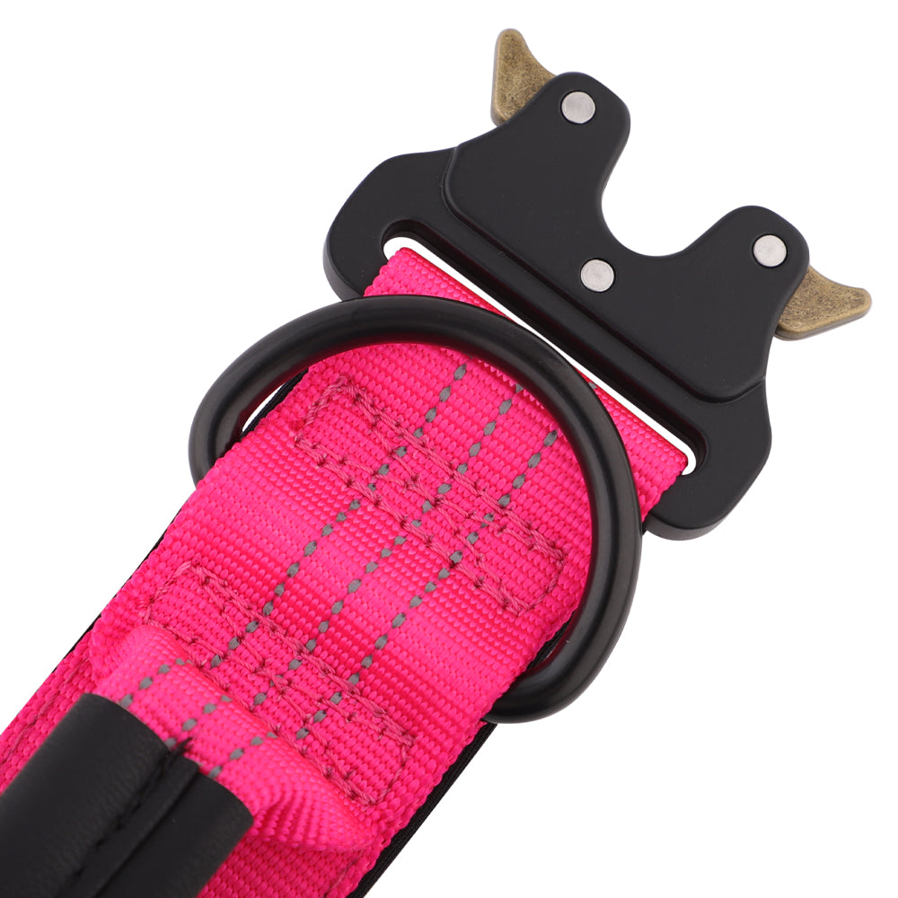 DRIFT STRONG L  XL dog collar pink SIDE BUCKLE