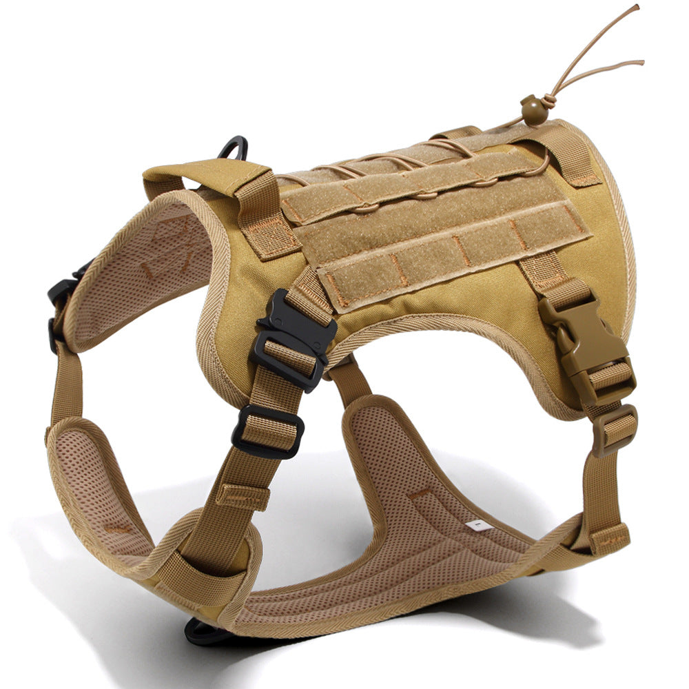 TITAN No Pull Dog Harness – Heavy Duty Front Clip Large Dog Harness Taupe Brown