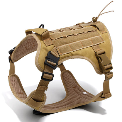 TITAN No Pull Dog Harness – Heavy Duty Front Clip Large Dog Harness Taupe Brown