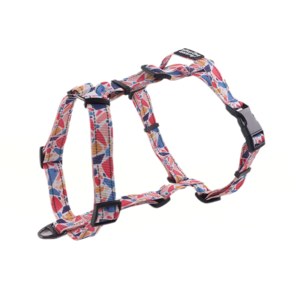 pink large dog harness